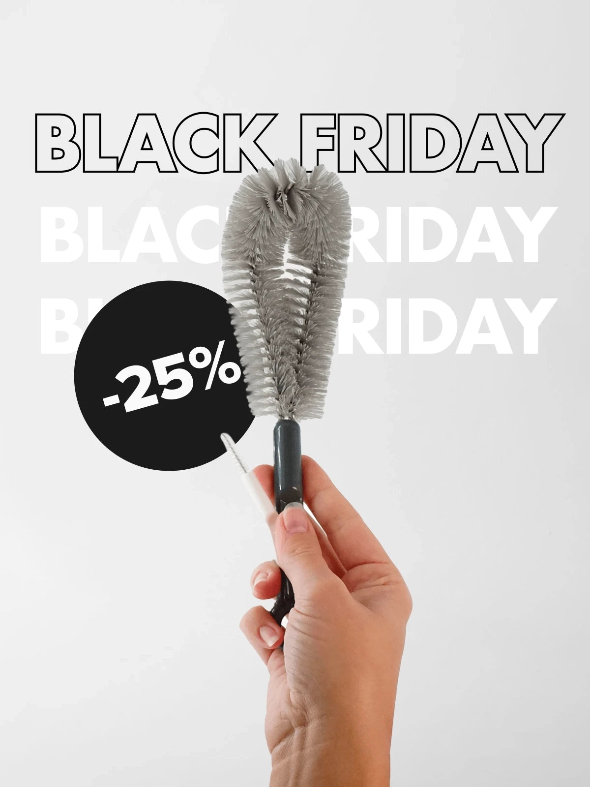 Spazzola per la pulizia del tiralatte e del biberon